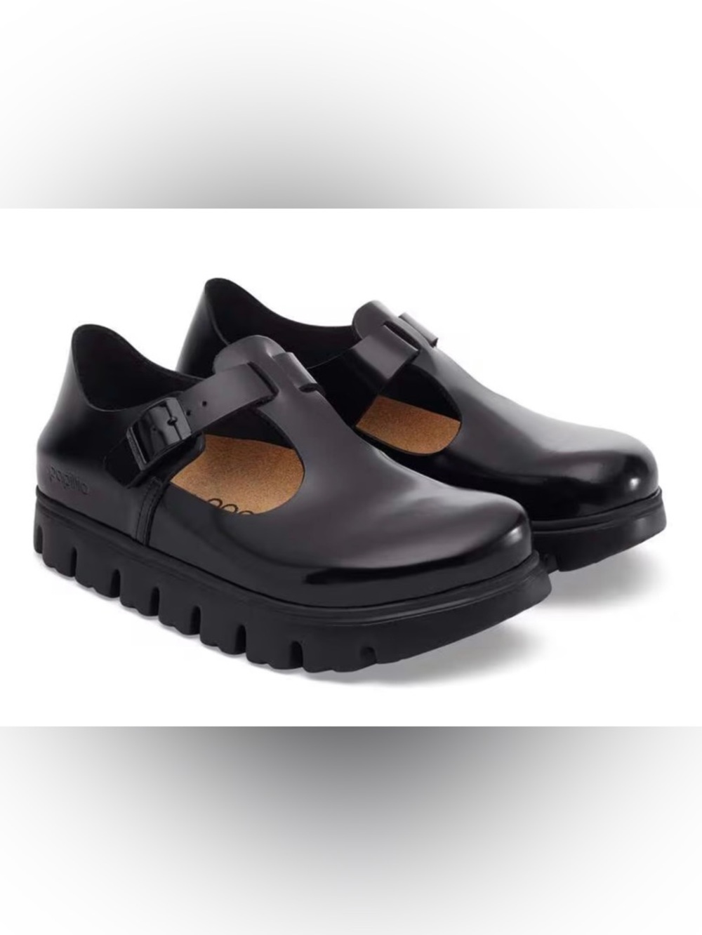 Paris Chunky Natural
Leather in Color Black